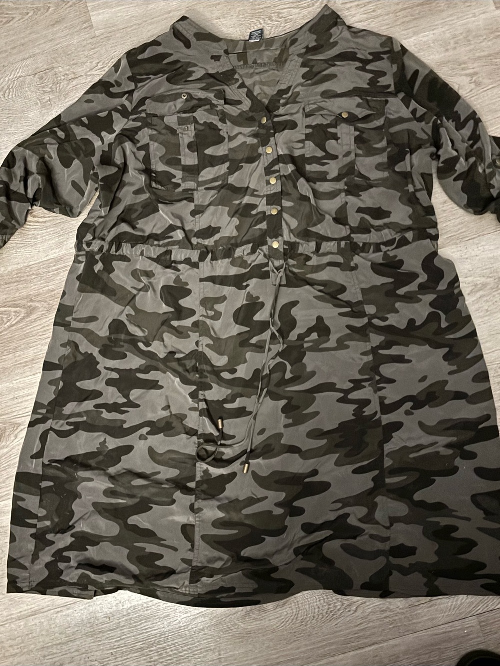 Lane Bryant Olive Green Camo Dress